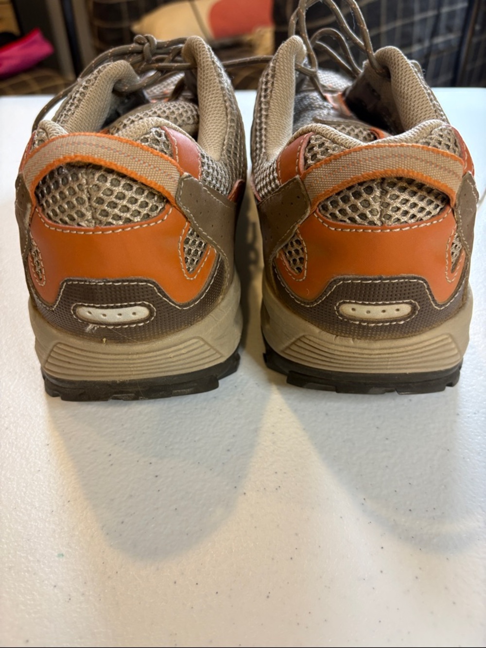 The North Face Men's Trail Runners in Tan & Orange - Picture 3 of 6